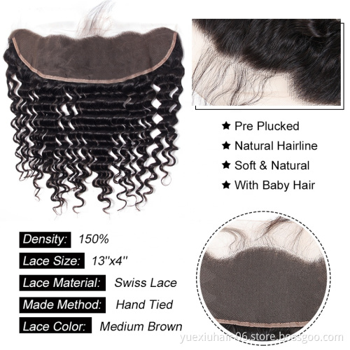 10A Unprocessed Raw Virgin Remy Human Hair Extension Braiding Hair Bboss Deep Wave Curly Human Hair Bundles with Closure